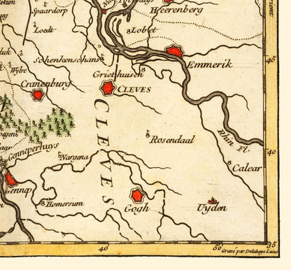 Historic Map - Netherlands - Robert 1748 - 24.74 x 23 - Vintage Wall Art