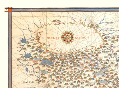 Historic Map - Persia - Martines 1587 - 31.06 x 23 - Vintage Wall Art