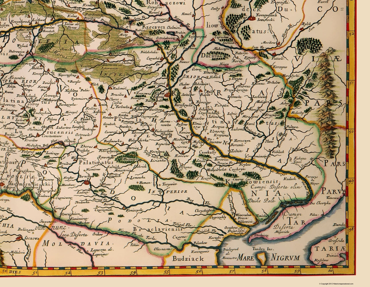 Historic Map - Poland - Visscher 1680 - 23 x 29.66 - Vintage Wall Art