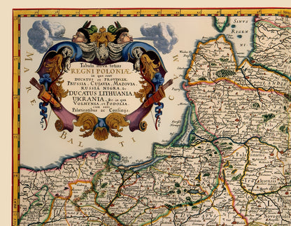 Historic Map - Poland - Visscher 1680 - 23 x 29.66 - Vintage Wall Art