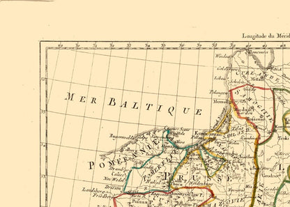 Historic Map - Poland - Santini 1794 - 32.24 x 23 - Vintage Wall Art