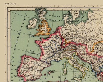 Historic Map - Middle East Roman Empire - Kiepert 1903 - 28.70 x 23 - Vintage Wall Art