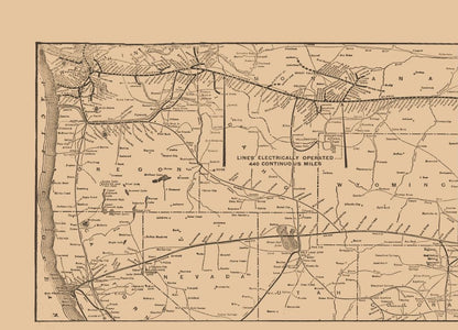 Railroad Map - Denver Rio Grande Chicago Milwaukee - Reynold 1921 - 31.87 x 23 - Vintage Wall Art