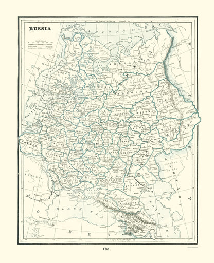 Historic Map - Russia - Rathbun 1893 - 23 x 28.32 - Vintage Wall Art