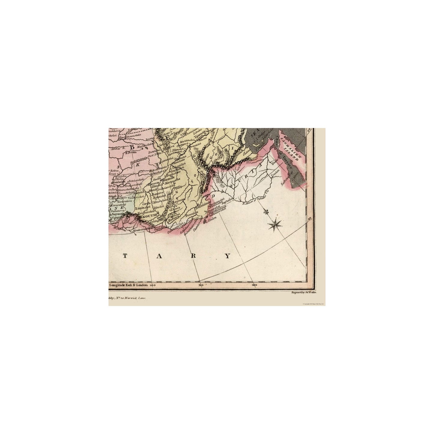 Historic Map - Russian Empire - Oddy 1811 - 28.05 x 23 - Vintage Wall ...