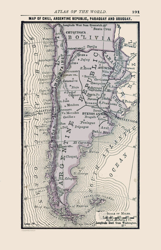 Historic Map - South America Northern - Alden 1886 - 23 x 35.58 - Vintage Wall Art