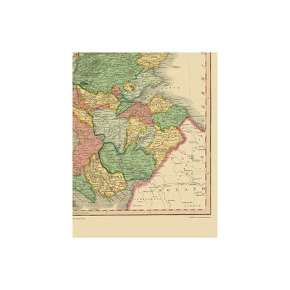 Historic Map - Scotland - Thomson 1817 - 23 x 29.37 - Vintage Wall Art