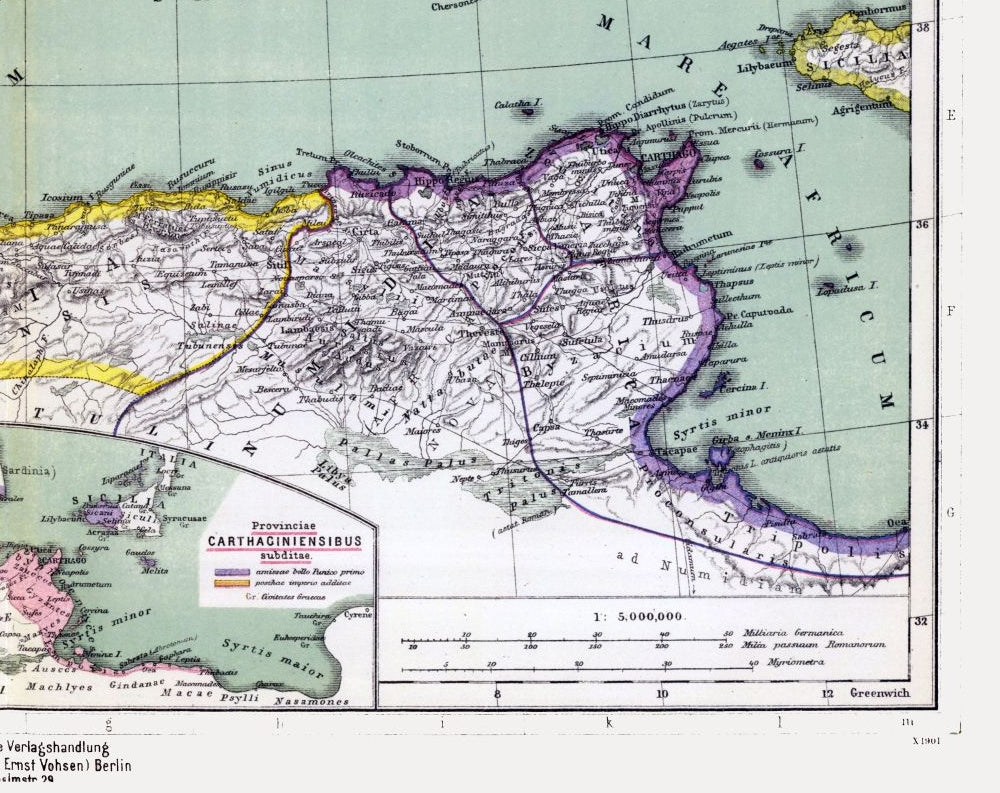 Historic Map - Spain North Africa - Kiepert 1903 - 28.98 x 23 - Vintage Wall Art
