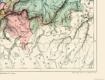 Historic Map - Switzerland - Cortambert 1880 - 29.91 x 23 - Vintage Wall Art
