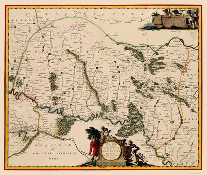 Historic Map - Ukraine - Blaeu 1662 - 23 x 27.15 - Vintage Wall Art