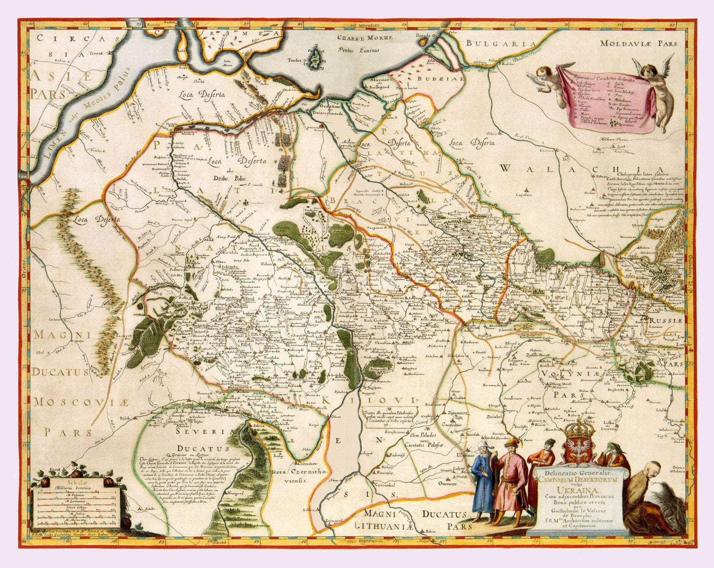 Historic Map - Ukraine - Beauplan - 28.94 x 23 - Vintage Wall Art