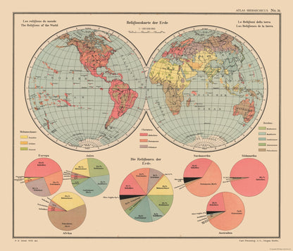 Historic Map - World Religious - Streit 1913 - 26.88 x 23 - Vintage Wall Art