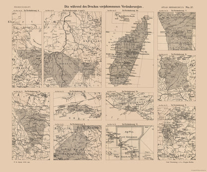 Historic Map - World Changes - Streit 1913 - 27.73 x 23 - Vintage Wall Art