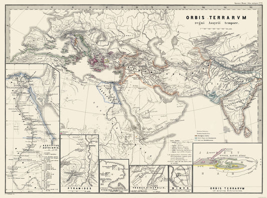 Historic Map - World - Spruner 1865 - 31.09 x 23 - Vintage Wall Art