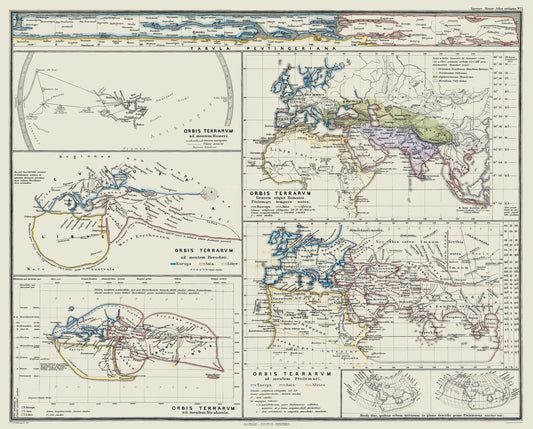 Historic Map - World Ancients - Spruner 1865 - 28.60 x 23 - Vintage Wall Art