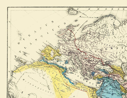 Historic Map - World Ancients - Kiepert 1903 - 29.79 x 23 - Vintage Wall Art