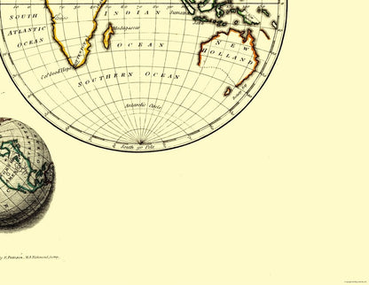 Historic Map - World - Patterson 1804 - 29.67 x 23 - Vintage Wall Art