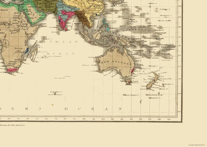 Historic Map - World Empire 1811 of Napoleon Bonaparte - Seely 1830 - 32.39 x 23 - Vintage Wall Art