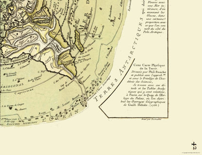 Historic Map - World Planisphere Physical - De L'isle 1756 - 30.02 x 23 - Vintage Wall Art