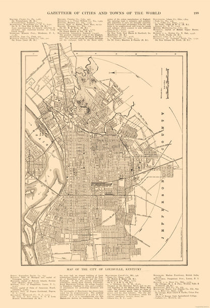 Historic City Map - Louisville  Kentucky - Reynold 1921 - 23 x 33.62 - Vintage Wall Art