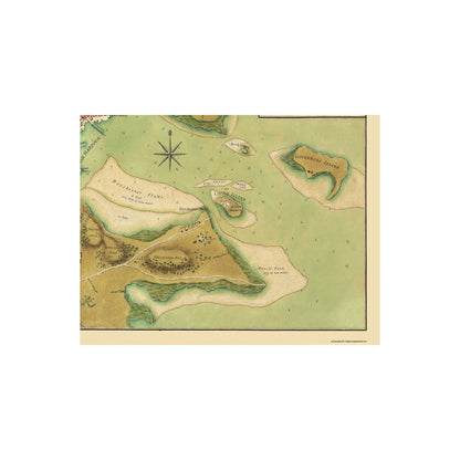 Historic City Map - Boston Massachusetts - Page  1776 - 30 x 23 - Vintage Wall Art