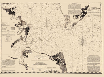 Historic Nautical Map - Chesapeake Bay - Fairfax 1863 - 23 x 31.31 - Vintage Wall Art