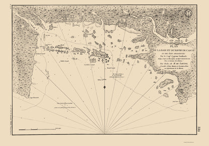 Historic Nautical Map - Casco Bay - Southack 1779 - 23 x 32.82 - Vintage Wall Art