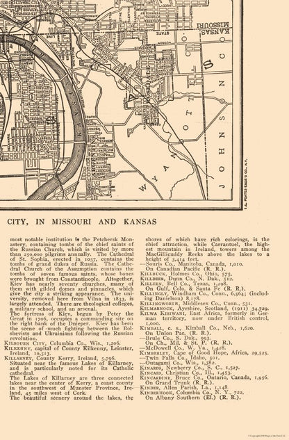 Historic City Map - Kansas City  Missouri - Reynold 1921 - 23 x 35.00 - Vintage Wall Art