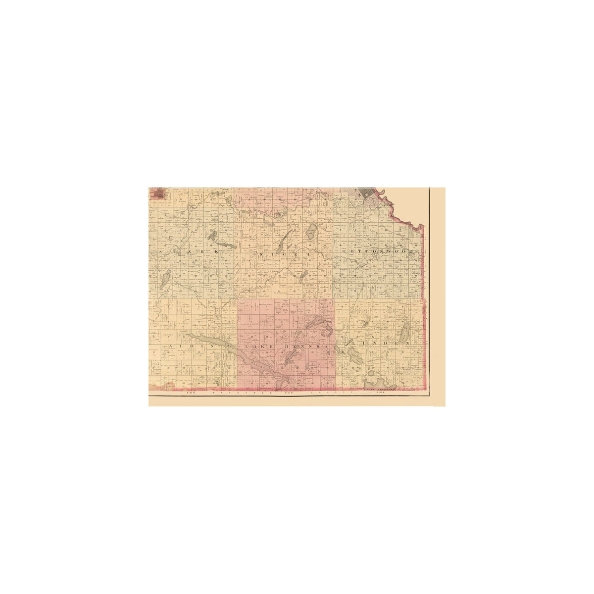 Haynes Map Historic County Map - Brown County Minnesota - Haynes 1886 - 31.17 x 2 ...