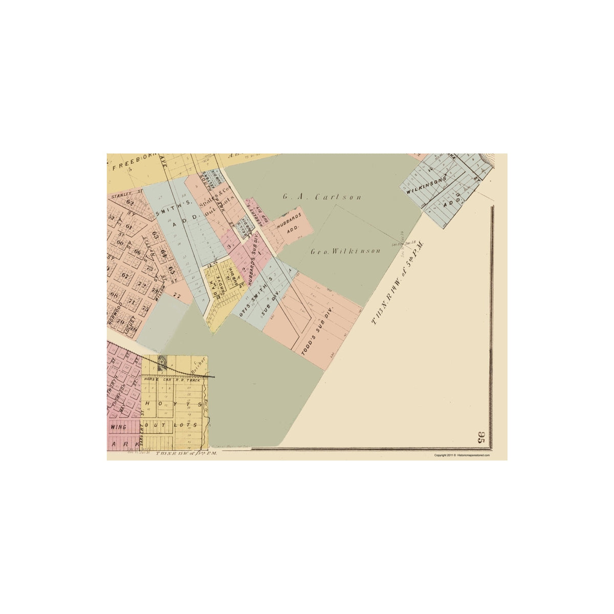 Red Minnesota Historic City Map - Red Wing Minnesota - Andreas 1874 - 23 x 30.01 - V ...