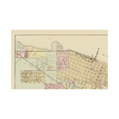 Winona Map Historic City Map - Winona Minnesota - Andreas 1874 - 23 x 37.40 - Vin ...