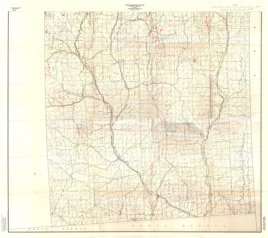 Historic Mine Map - Montana Selected Minerals - Bentley 1964 - 25.98 x 23 - Vintage Wall Art