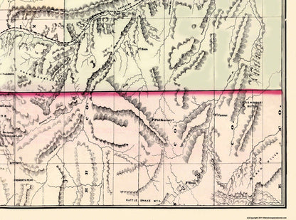 Historic State Map - Montana Territory - Cram 1875 - 31 x 23 - Vintage Wall Art