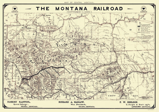 Old Railroad Maps - Montana – Maps of the Past