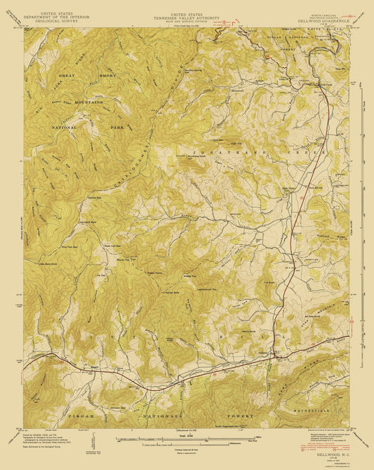 North Carolina Historical Topographical Maps | Vintage Terrain Maps ...