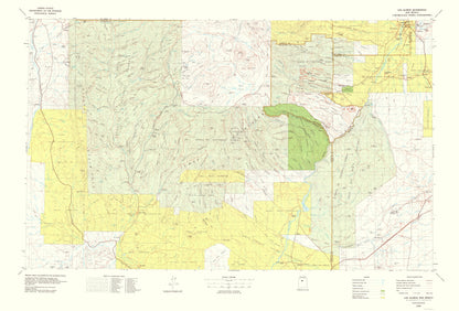 Topographical Map - Los Alamos New Mexico Quad - USGS 1978 - 23 x 33.97 - Vintage Wall Art