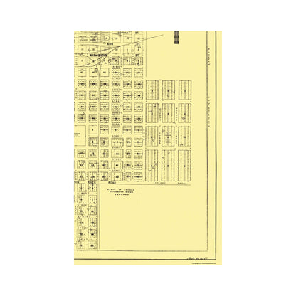Historic City Map - Carson City Nevada Plat - Curtis 1948 - 23 x 36.44 - Vintage Wall Art