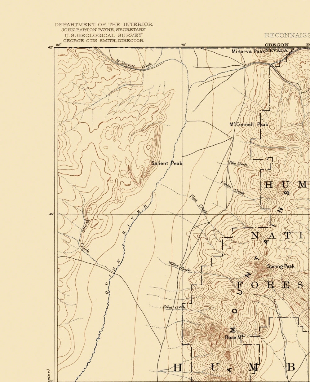 Topographical Map - Paradise Nevada Sheet - USGS 1893 - 23 x 28.38 - Vintage Wall Art