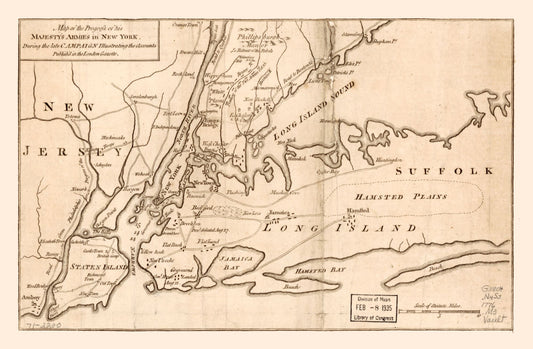 Historic State Map - New York - 1776 - 35.11 x 23 - Vintage Wall Art