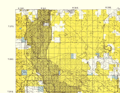 Topographical Map - Steens Mountain North Oregon - DOI 1970 - 23 x 29.61 - Vintage Wall Art