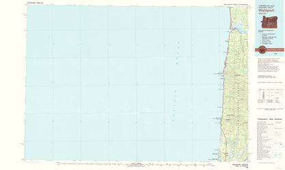 Topographical Map - Waldrop Oregon Quad - USGS 1980 - 23 x 38.65 - Vintage Wall Art