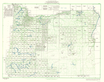 Historic State Map - Oregon - USGS 1965 - 23 x 28.92 - Vintage Wall Art