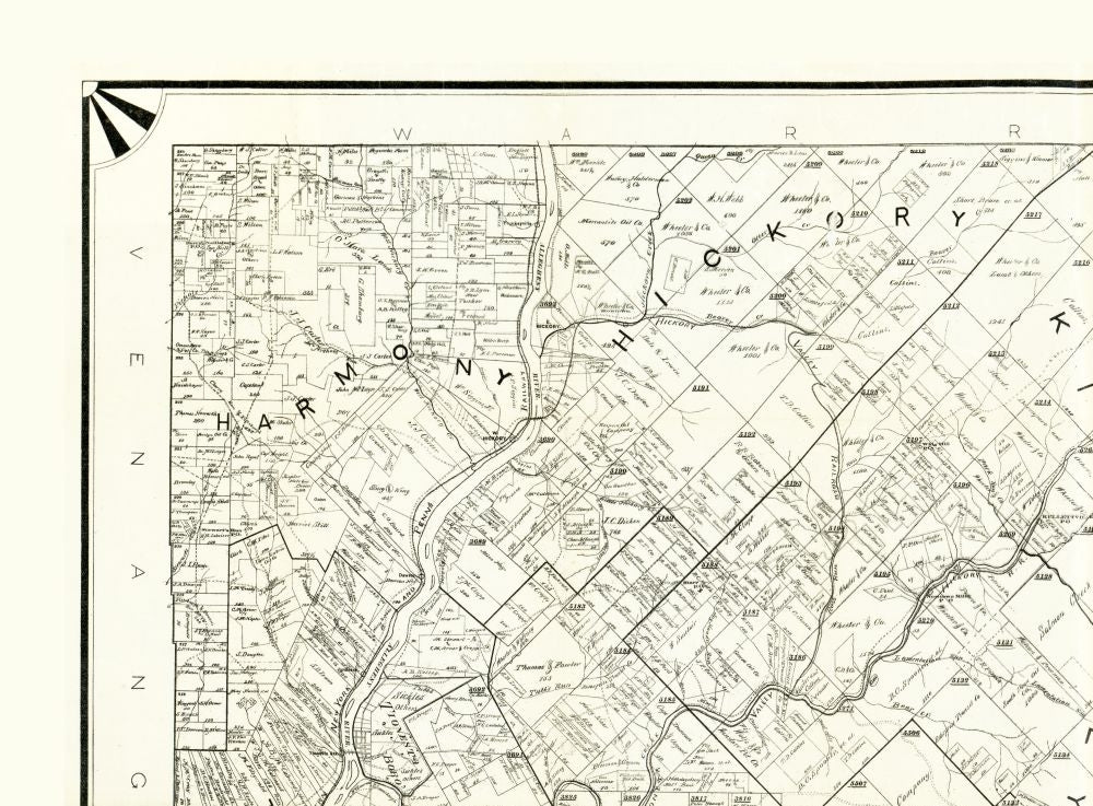 Historic County Map - Forest County Pennsylvania - Whittekin 1895 - 31.18 x 23 - Vintage Wall Art
