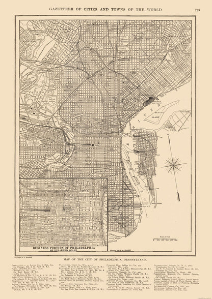 Historic City Map - Philadelphia Pennsylvania - Reynold 1921 - 23 x 32.52 - Vintage Wall Art