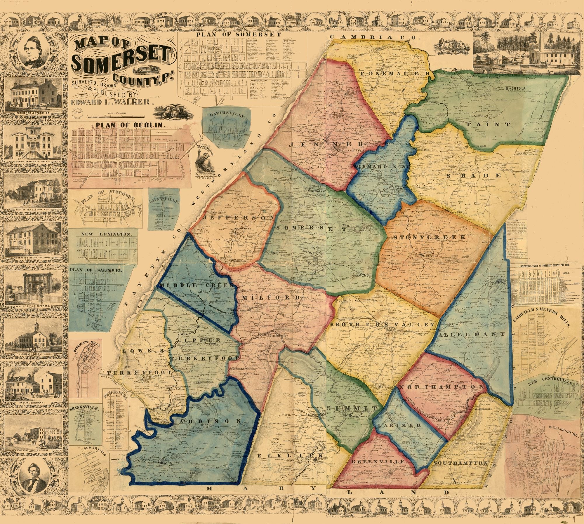 Antique Meyersdale, Pennsylvania 1968 US Geological Survey Topographic Map – Somerset County, cheapest Salisbury, Garrett, Saint Paul, Berkleys Mill