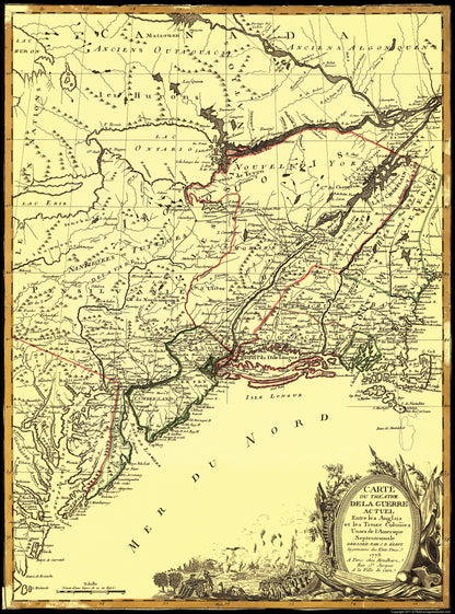 Historic Revolutionary War Map - Thirteen Colonies - Eliot 1778 - 23 x 31.01 - Vintage Wall Art