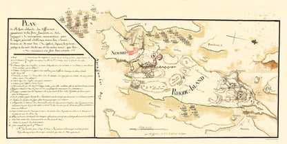 Historic Revolutionary War Map - Rhode Island - Lafayette 1778 - 23 x 45.77 - Vintage Wall Art