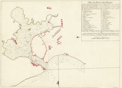 Historic Map - Havanna Port Cuba - 1783 - 23 x 31.91 - Vintage Wall Art