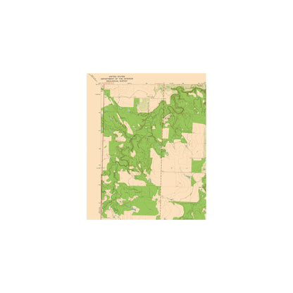 Topographical Map - Aspermont Texas Quad - USGS 1968 - 23 x 28.23 - Vintage Wall Art