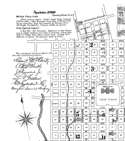 Historic City Map - Austin Texas - Sanborn 1894 - 23 x 25.98 - Vintage Wall Art